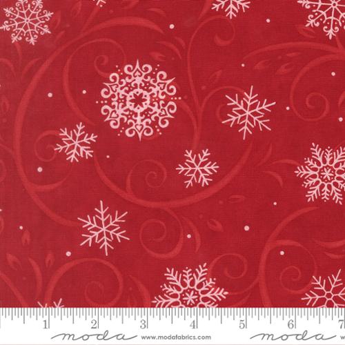 108" Wide Back When Snow Falls Berry Red 108043 14 by Deb Strain for Moda