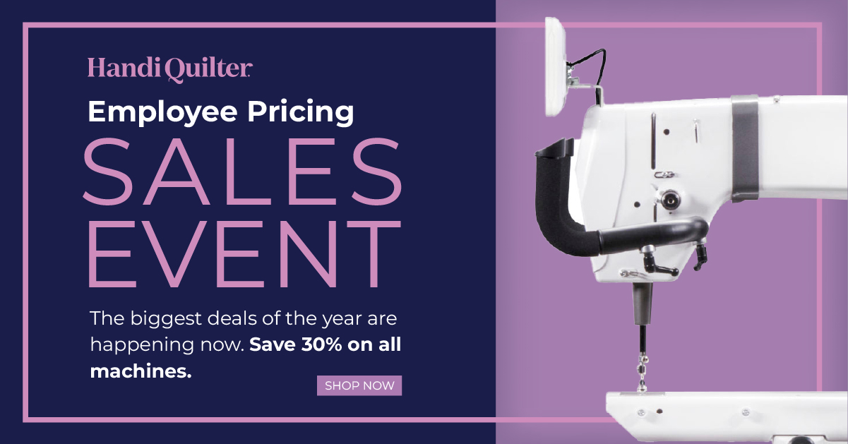 August 2026 Handi Quilter Sales Event