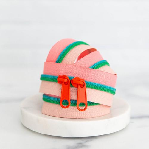 Double Slide 30" Zipper Coral Springs SSCZ40 by Stitch Supply
