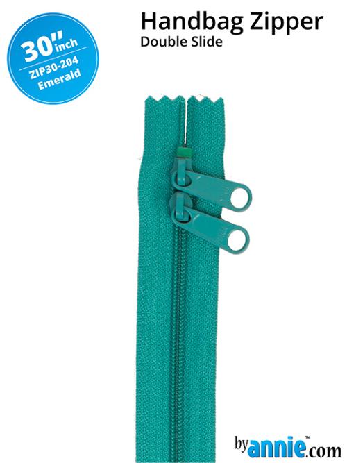 Double Slide 30" Zipper Emerald ZIP30 204 By Annie