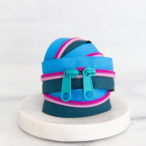Double Slide 30" Zipper Mermaid SSCZ39 by Stitch Supply