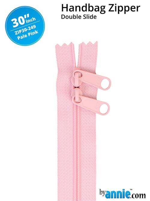 Double Slide 30" Zipper Pale Pink ZIP30 249 By Annie