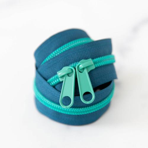 Double Slide 30" Zipper Tealtastic SSCZ21 by Stitch Supply