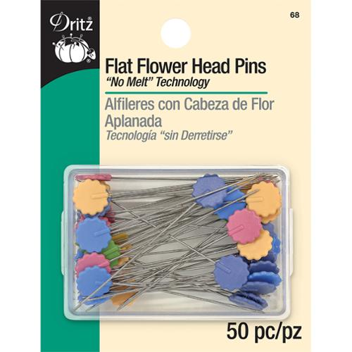 Flat Flower Head Pins 50ct 68 by Dritz