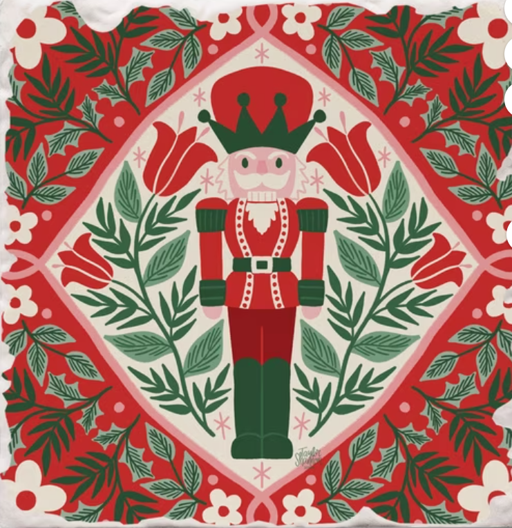 Folky Nutcracker Single Tile Coaster 02-03293 by Thirstystone
