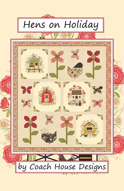 Hens on Holiday Pattern G CHD 2535 by Barb Cherniwchan for Coach House Designs