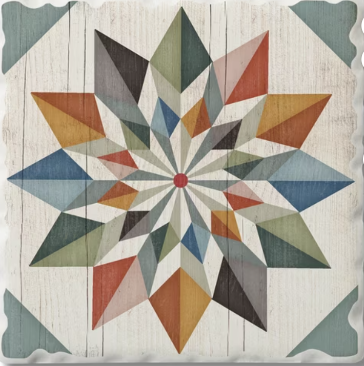 Hex Star Single Tile Coaster 02-01638 by Thirstystone