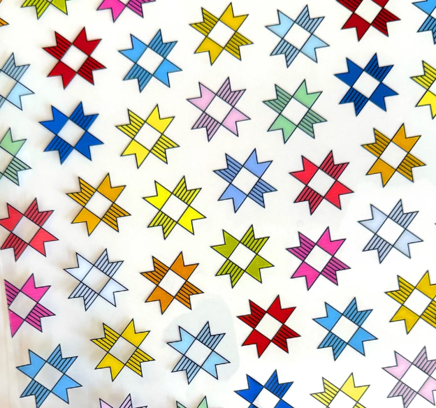 Patchwork Stars Clear TPU Vinyl 12x53 for Sassafras Lane Designs