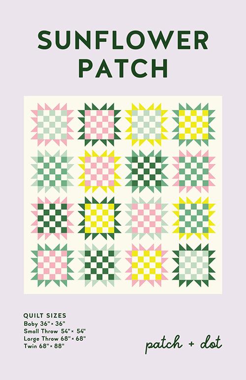 Sunflower Patch Pattern G PAD 015 by Stephanie Turner for Patch and Dot