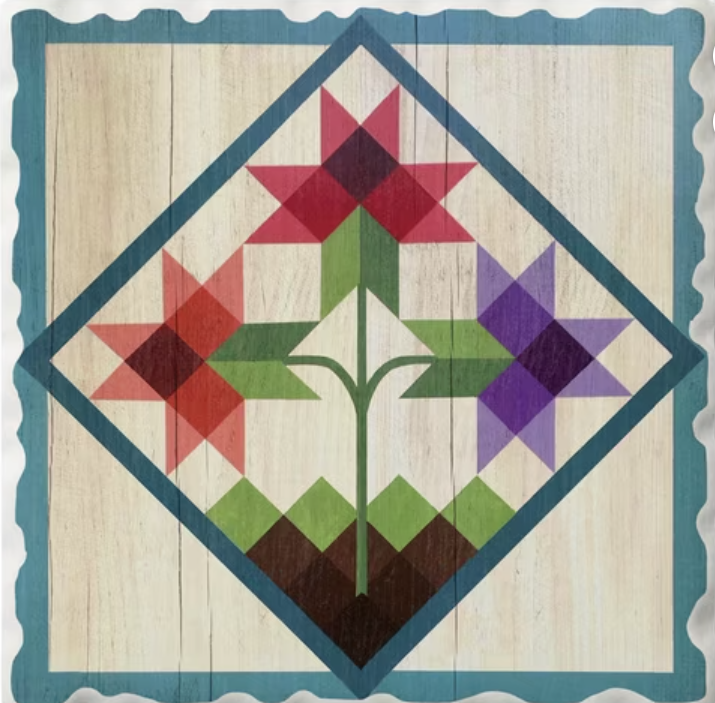 Tulip Trio Single Tile Coaster 02-01641 by Thirstystone