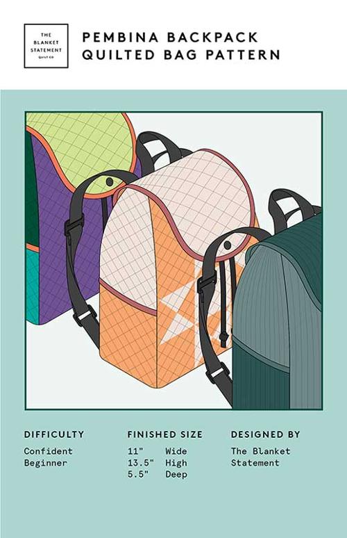 Pembina Backpack Pattern TBS 022 by Erin Kroeker for The Blanket Statement Quilt Co