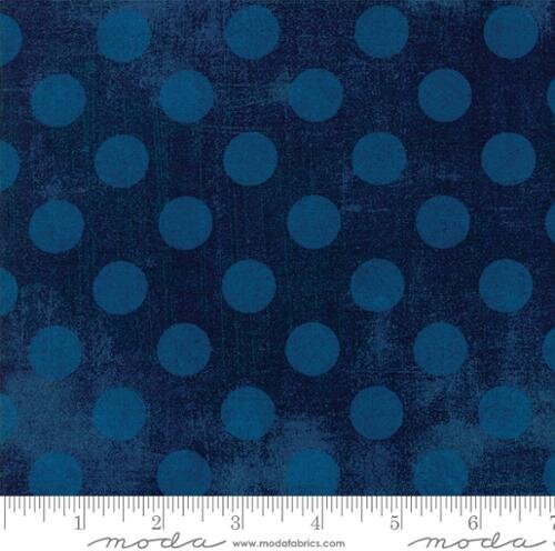 Grunge Hits The Spot Navy 30149 58 by Basic Grey for Moda