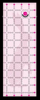 Non Slip Rabbit 4.5in x 12.5in Ruler TP4X12 by Tula Pink