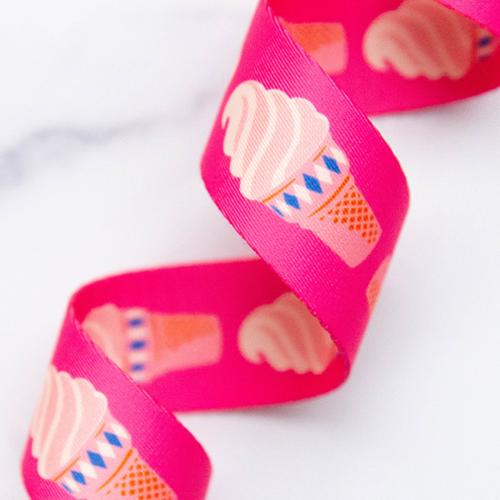Webbing 1.5" Ice Cream In Playful SSCWEB 48 by Melody Miller for Stitch Supply Co