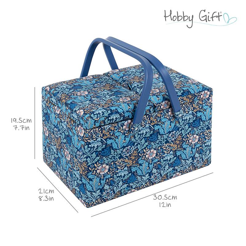Woodblock Floral Sewing Box HGTLRLS 674 Hobby Gift